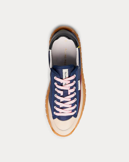 Filling Pieces Breeze Canvas Navy Low Top Sneakers - 2