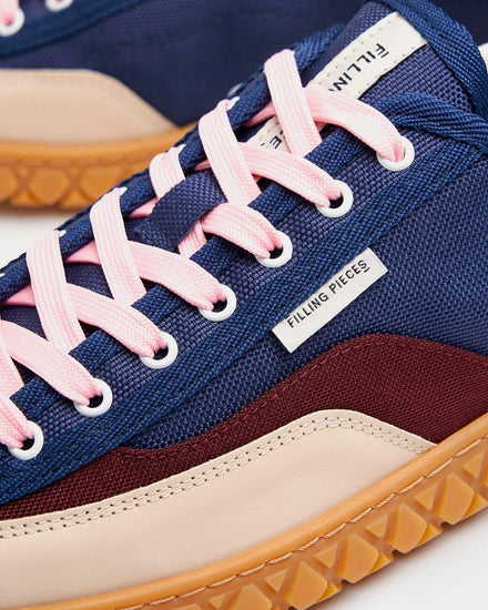 Filling Pieces Breeze Canvas Navy Low Top Sneakers - 5