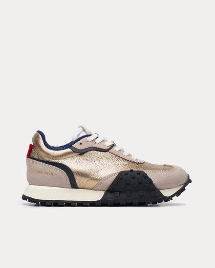 Filling Pieces Crease Runner Gold Low Top Sneakers - 1