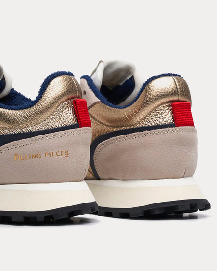 Filling Pieces Crease Runner Gold Low Top Sneakers - 3