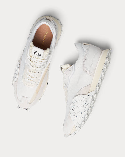 Filling Pieces Crease Runner Sprint All White Low Top Sneakers - 2