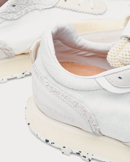 Filling Pieces Crease Runner Sprint All White Low Top Sneakers - 4