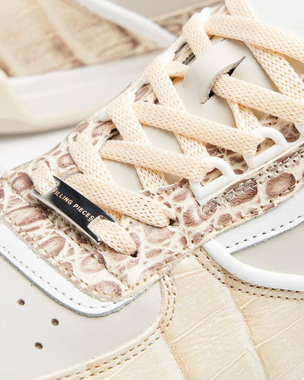 Filling Pieces Curb Fierce White Low Top Sneakers - 4