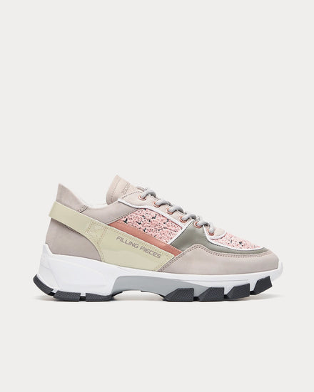 Filling Pieces Kyoto Radar Fleur Grey Low Top Sneakers - 1