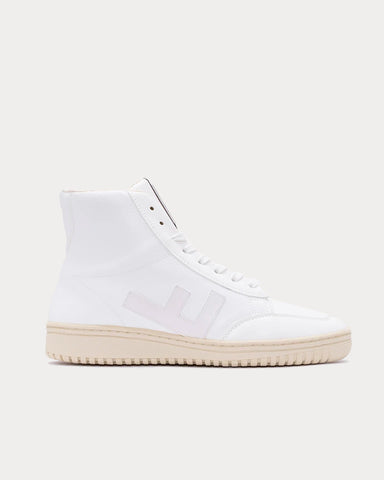 Flamingos' Life Old 80's All White Monocolor High Top Sneakers
