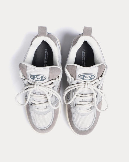Flower Instincts Grape OG Grey / White Low Top Sneakers - 2