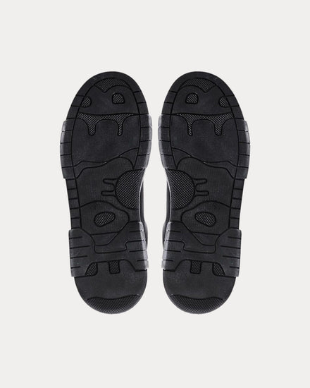 Flower Instincts Black Ash Triple Black Low Top Sneakers - 3