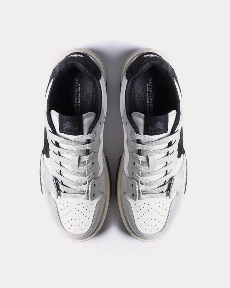 Flower Instincts Molly Grey / White / Black Low Top Sneakers - 2