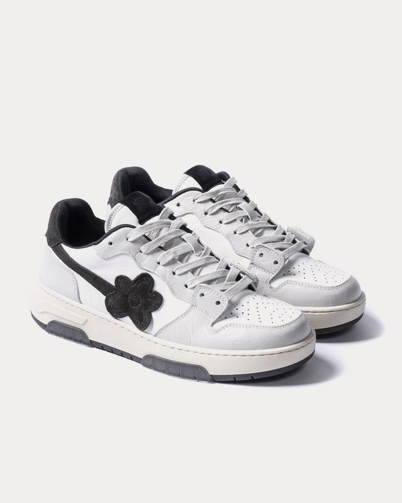 Flower Instincts Molly Grey / White / Black Low Top Sneakers - 3