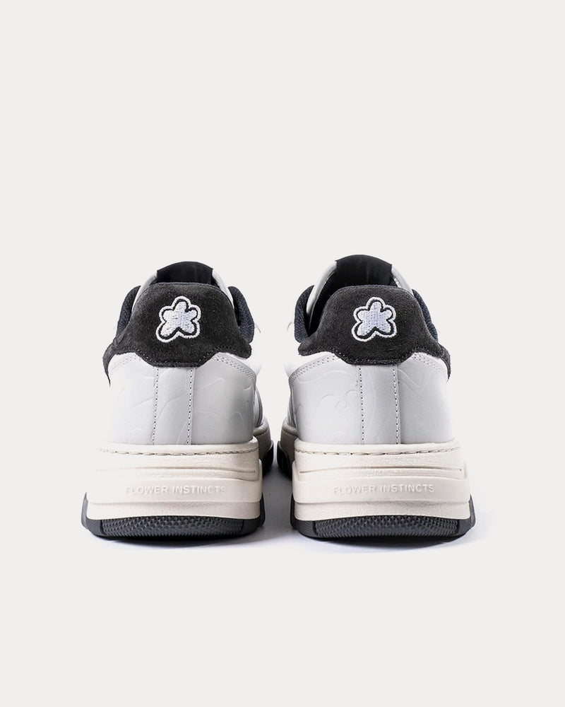 Flower Instincts Molly Grey / White / Black Low Top Sneakers - 4