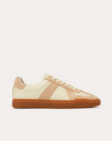 Foot Industry 2022 a/w AUA301-004 Off-White / Brown Low Top Sneakers - 1