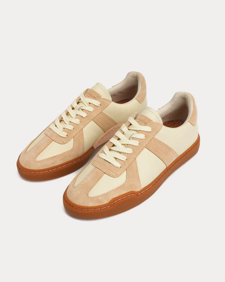 Foot Industry 2022 a/w AUA301-004 Off-White / Brown Low Top Sneakers - 3