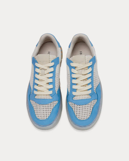Foot Industry 2022 a/w AUA402-003 White / Blue Low Top Sneakers - 2