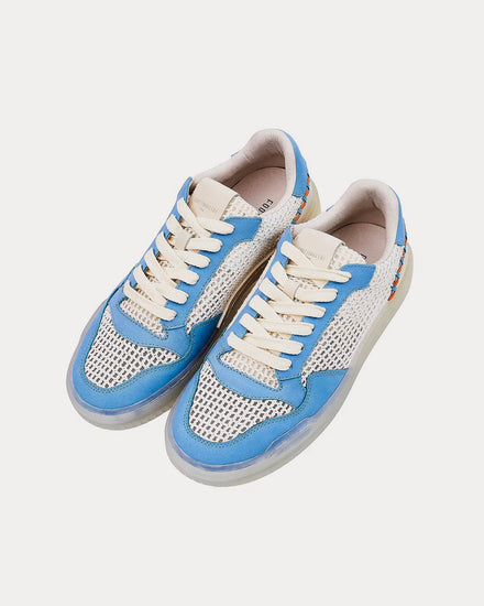 Foot Industry 2022 a/w AUA402-003 White / Blue Low Top Sneakers - 3