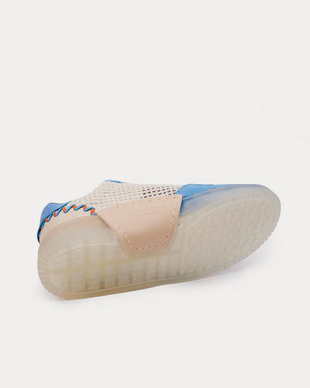 Foot Industry 2022 a/w AUA402-003 White / Blue Low Top Sneakers - 4