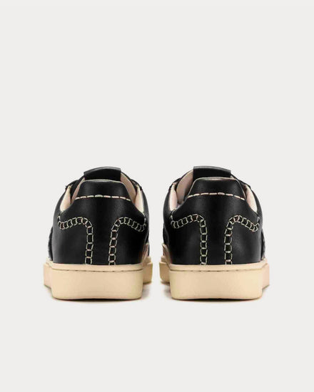 Foot Industry 2023 s/s AUA310-005 Black Low Top Sneakers - 4