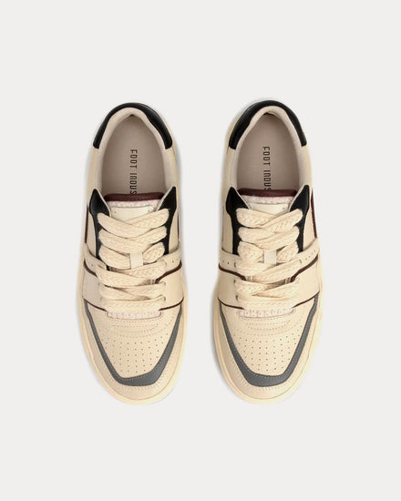 Foot Industry 2023 s/s AUA405-002 Off-White / Red / Black Low Top Sneakers - 2