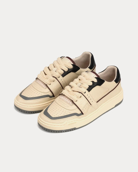 Foot Industry 2023 s/s AUA405-002 Off-White / Red / Black Low Top Sneakers - 3