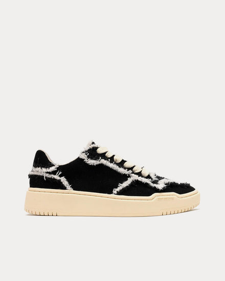 Foot Industry Urban Basketball Canvas Black Low Top Sneakers - 1