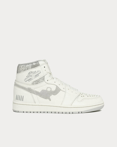 Fugazi One In The Chamber Gun Metal White High Top Sneakers