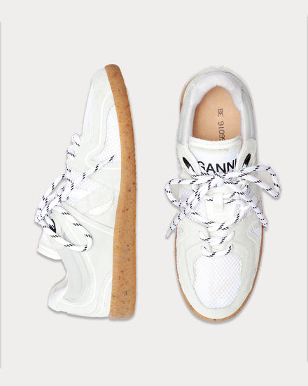 Ganni Sporty Mix Retro White Low Top Sneakers - 2