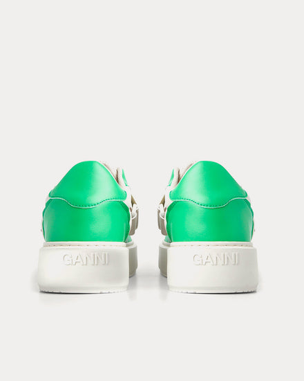 Ganni Sporty Cupsole Green / White Low Top Sneakers - 3