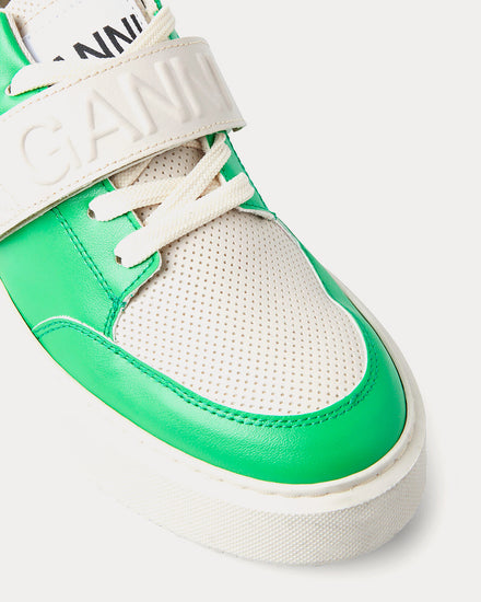 Ganni Sporty Cupsole Green / White Low Top Sneakers - 4
