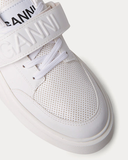 Ganni Sporty Cupsole White Low Top Sneakers - 5