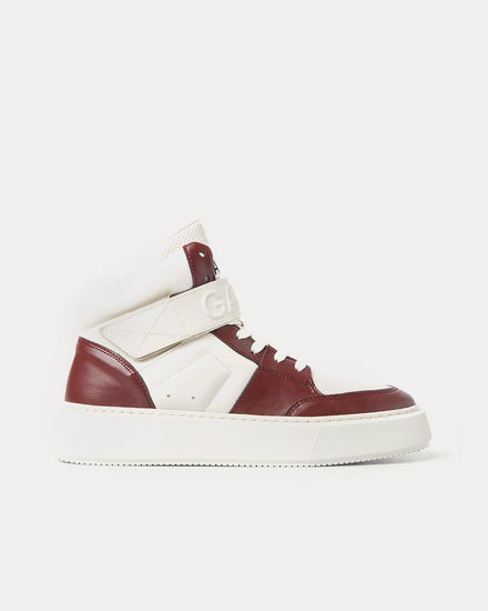 Ganni Sporty Cupsole Brown / White High Top Sneakers - 1