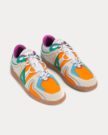 Ganni Sporty Mix Retro Bright Marigo Low Top Sneakers - 2