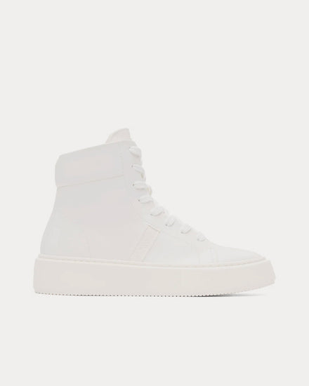Ganni Sporty Cupsole White High Top Sneakers - 1