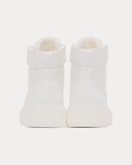 Ganni Sporty Cupsole White High Top Sneakers - 3
