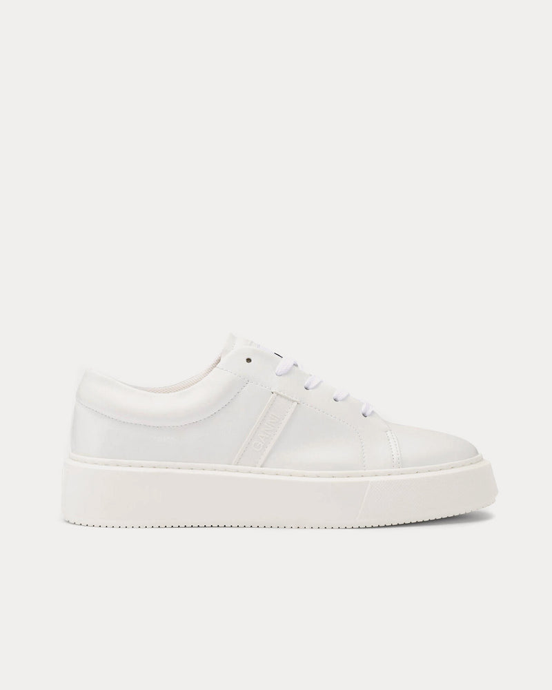Ganni Vegea Egret Low Top Sneakers - 1