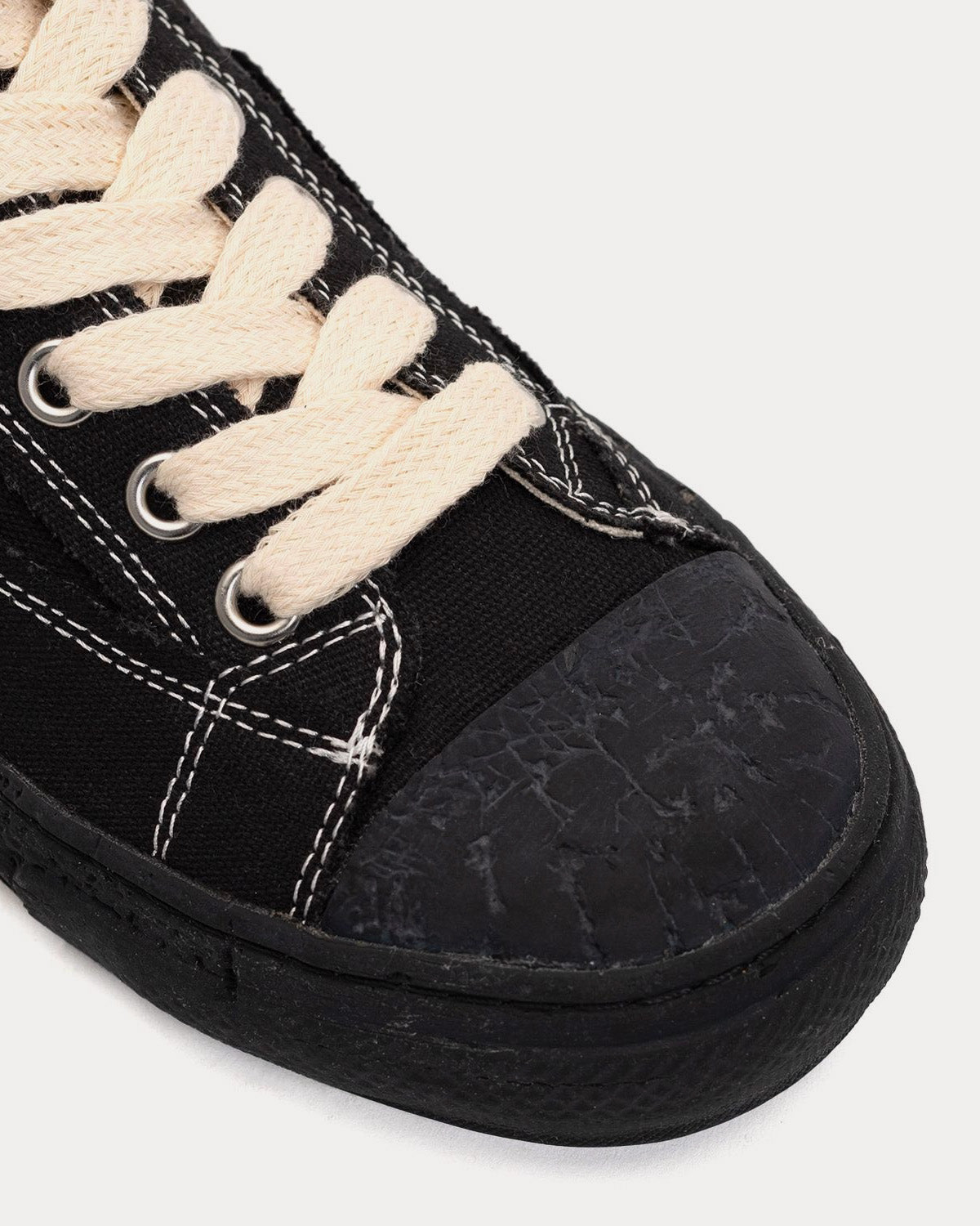 General Scale By Maison Mihara Yasuhiro - Past Sole Canvas Black / Black High Top Sneakers