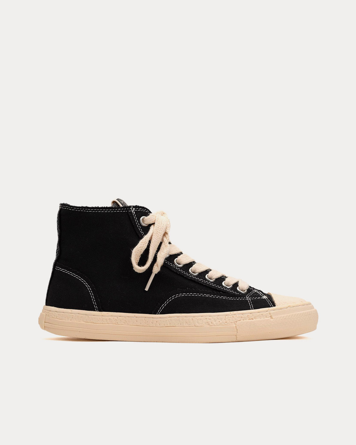 General Scale By Maison Mihara Yasuhiro - Past Sole Canvas Black High Top Sneakers