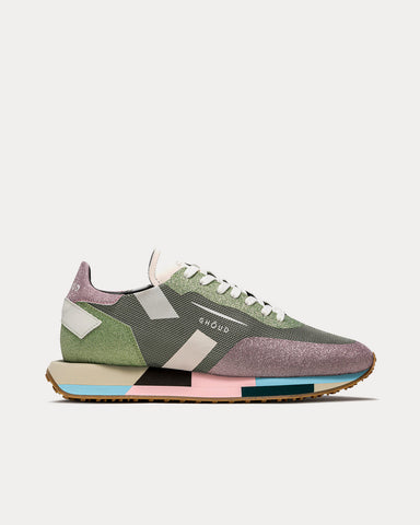 Ghoud Star Green / Pink Low Top Sneakers