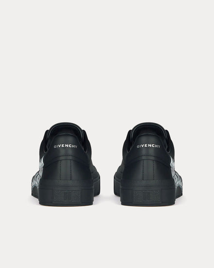 Givenchy City Sport Leather Black / White Low Top Sneakers - 4
