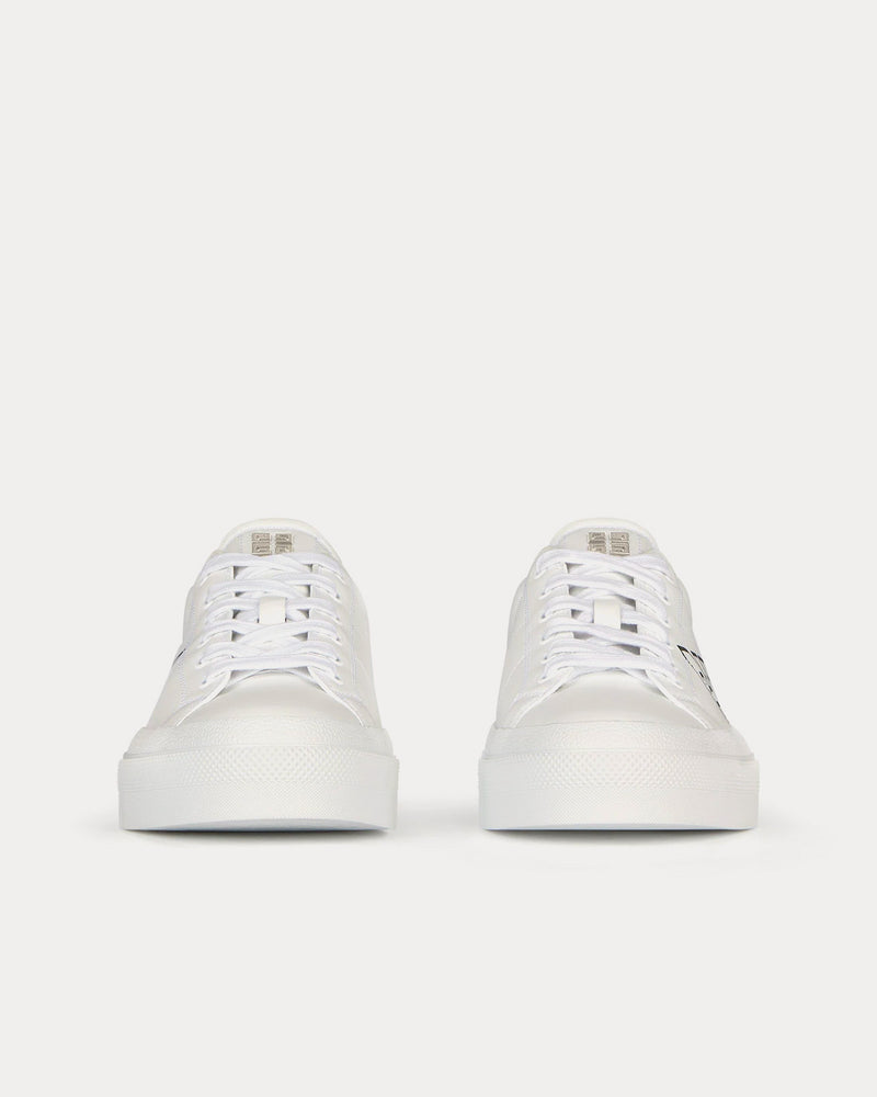 Givenchy City Sport Leather White / Black Low Top Sneakers - 3