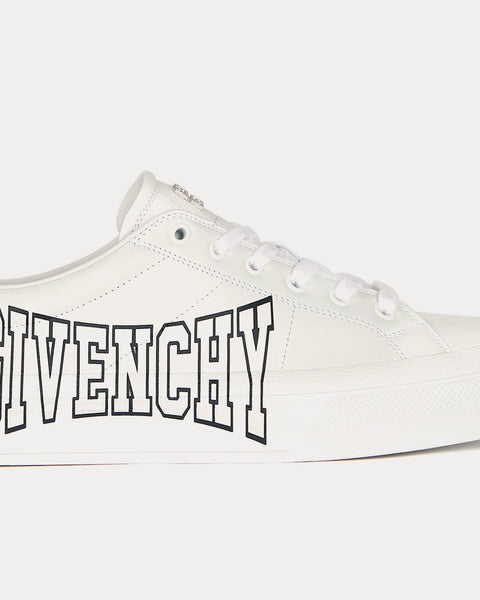 City Sport Leather White / Black Low Top Sneakers