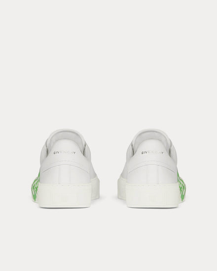 Givenchy City Sport Leather White / Mint Green Low Top Sneakers - 3