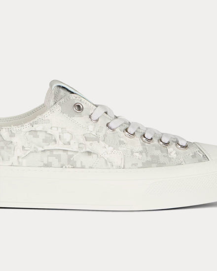 Givenchy City Camouflage Boro Canvas White / Grey Low Top Sneakers - 4