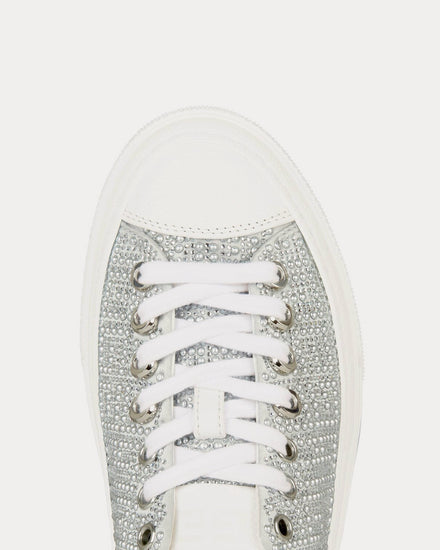 Givenchy City 4G Rhinestones Silvery Low Top Sneakers - 4