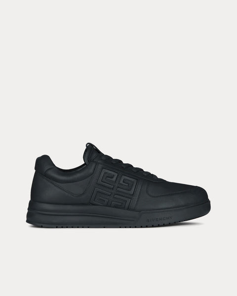 G4 Leather Black Low Top Sneakers