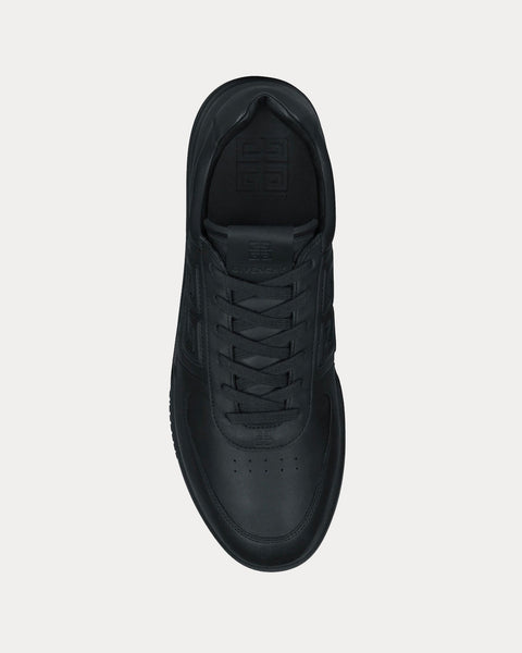 G4 Leather Black Low Top Sneakers