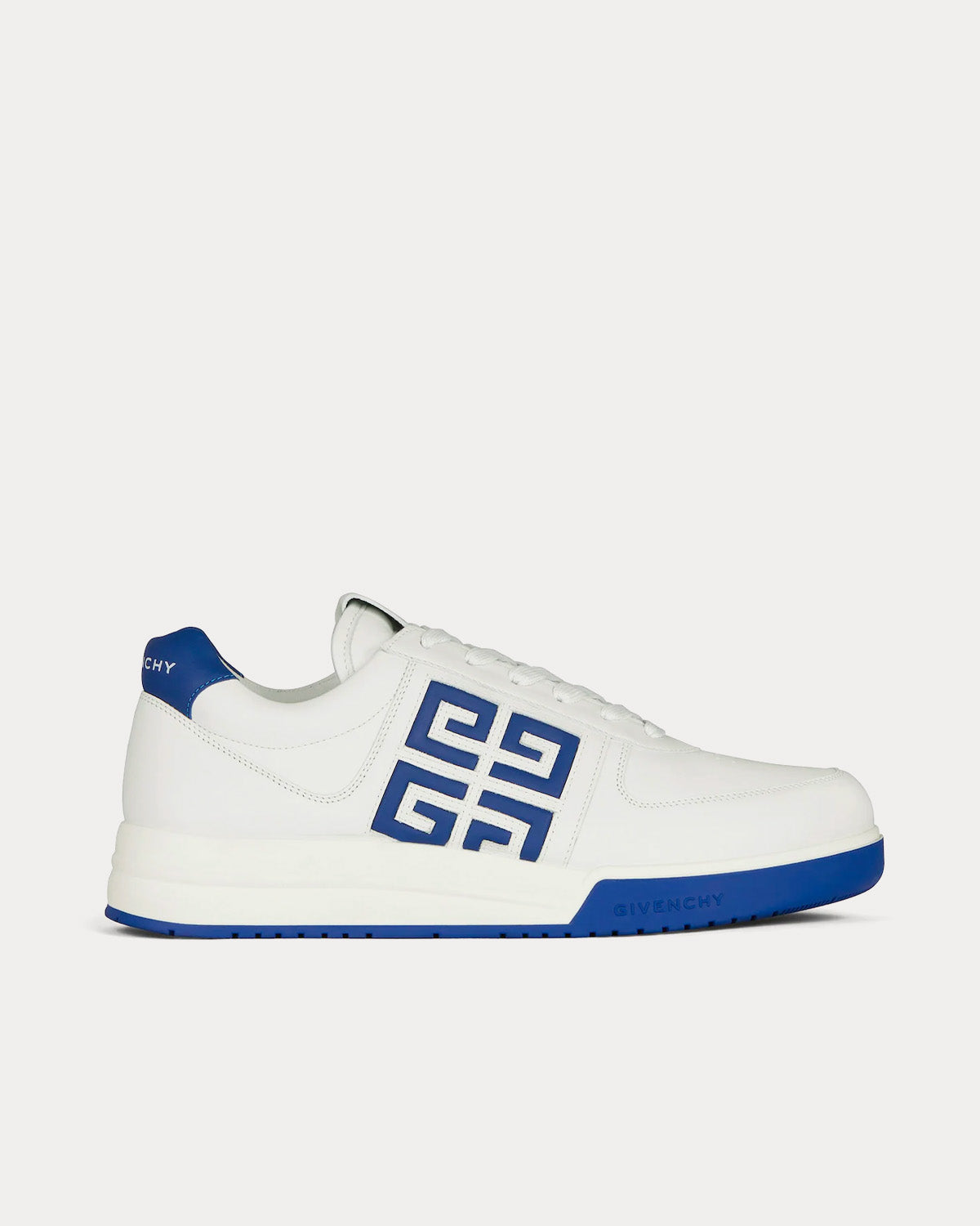 Givenchy White and Blue Athletic Shoes Givenchy // White & Blue Leather City Sport Sneaker – VSP  main image 3