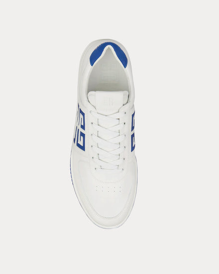 Givenchy G4 Leather White / Blue Low Top Sneakers - 2