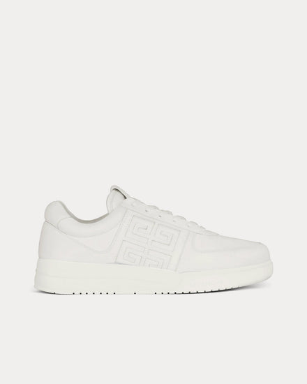 Givenchy G4 Leather White Low Top Sneakers - 1