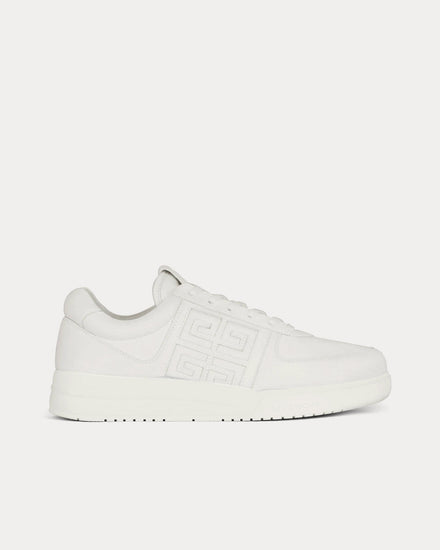 Givenchy G4 Leather White Low Top Sneakers - 1
