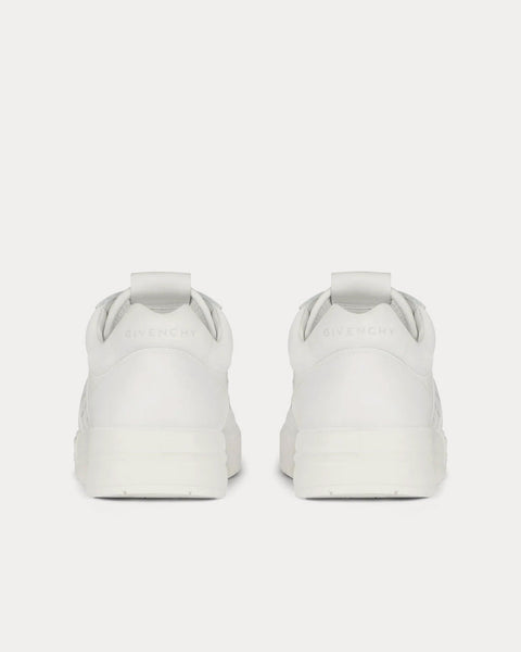 G4 Leather White Low Top Sneakers