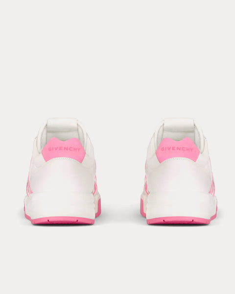 G4 Leather White / Pink Low Top Sneakers